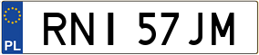 Trailer License Plate